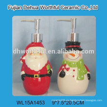 Jabón de cerámica de diseño de Navidad y botella de loción